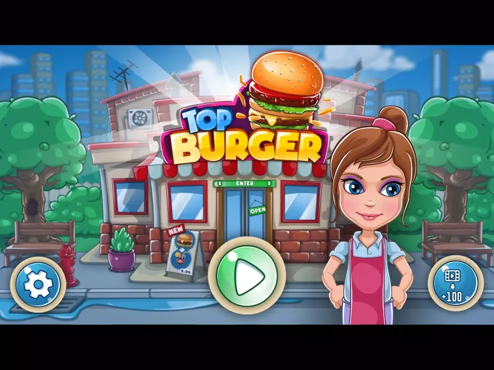 Screenshot di Burger Shop- Fast Food Cooking iPad 