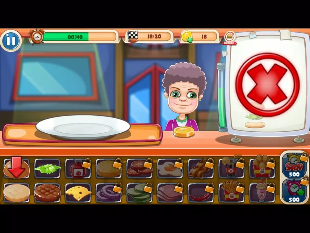 Screenshot di Burger Shop- Fast Food Cooking iPad 