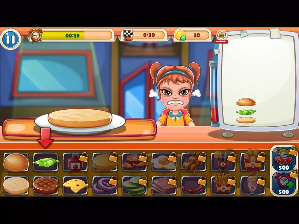 Screenshot di Burger Shop- Fast Food Cooking iPad 
