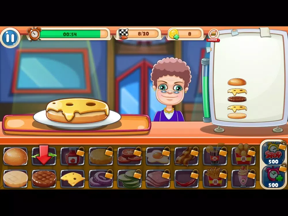 Screenshot di Burger Shop- Fast Food Cooking iPad 