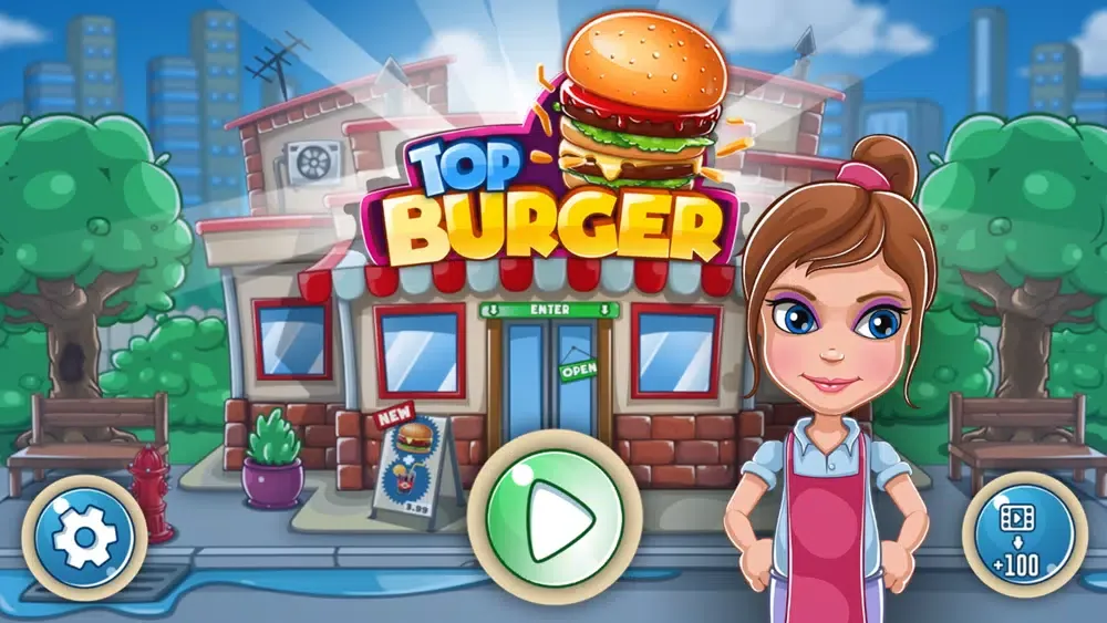 Screenshot di Burger Shop- Fast Food Cooking