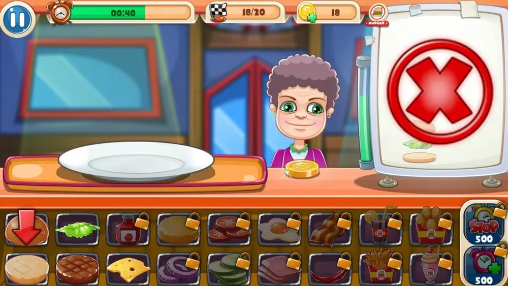 Screenshot di Burger Shop- Fast Food Cooking