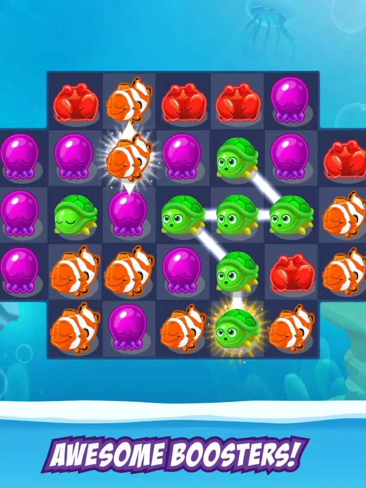 Sea Splash - Connect 3 iPad 应用截图