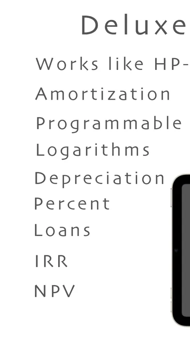 Zrzuty ekranu MathU 12D Financial Calculator