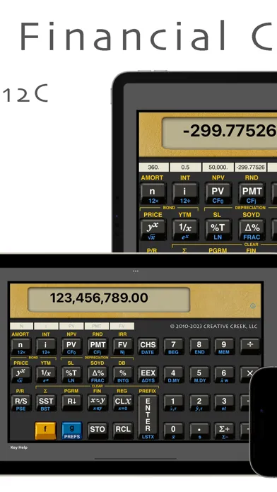 Zrzuty ekranu MathU 12D Financial Calculator