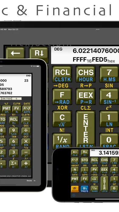 Tangkapan skrin MathU RPN Calc