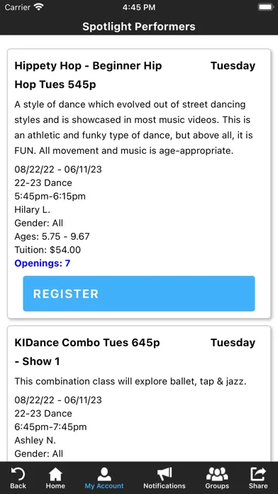 Creative Dance & Music Studio 스크린샷