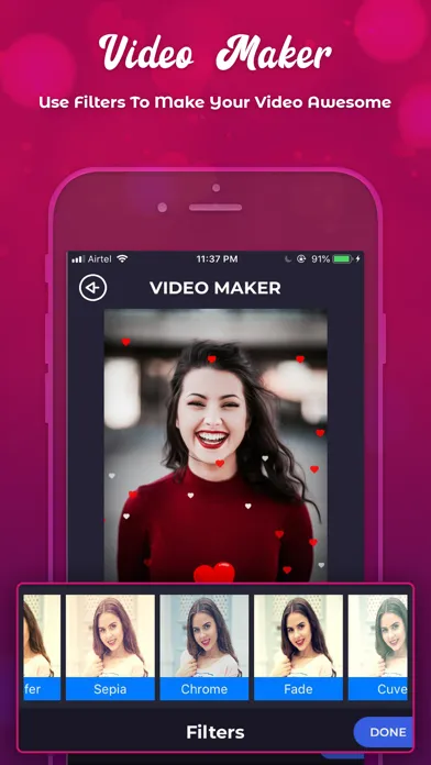 Vibes social media story maker Ekran Görüntüleri