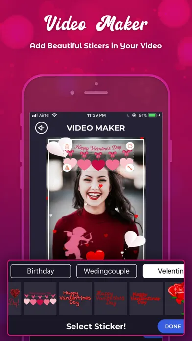 Vibes social media story maker Ekran Görüntüleri