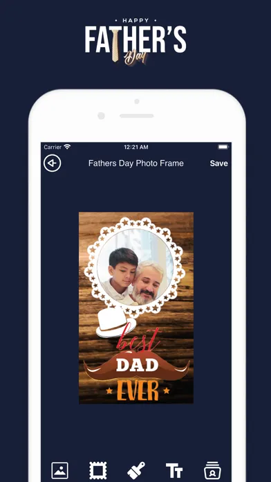 Happy Father's day photo frame स्क्रीनशॉट
