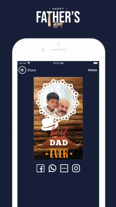 Happy Father's day photo frame स्क्रीनशॉट