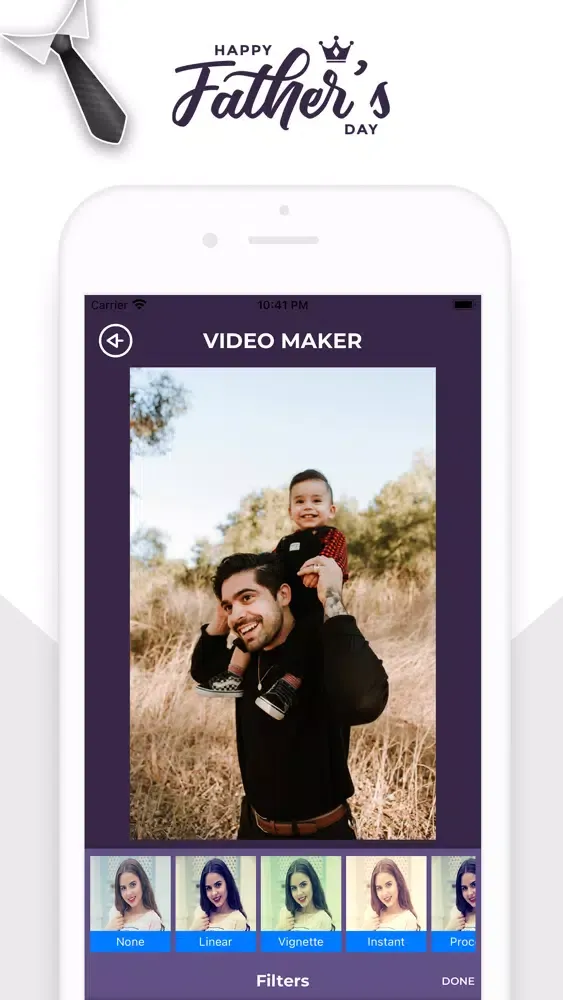 Скриншоты Father's day video photo frame
