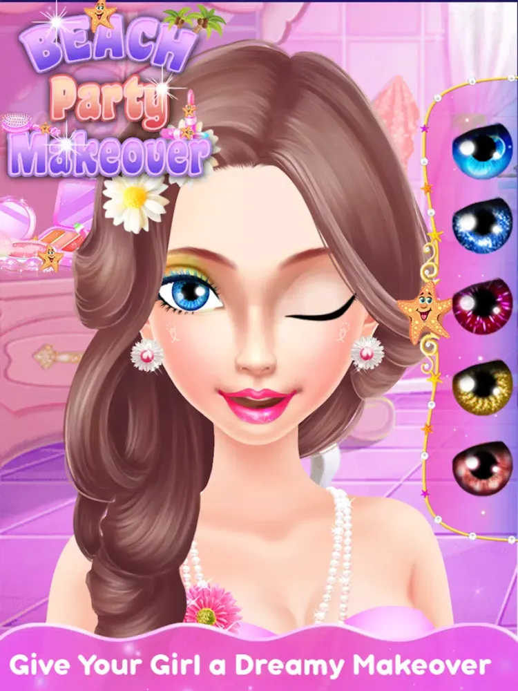 ภาพหน้าจอของ Beach Party Makeover Pro iPad 