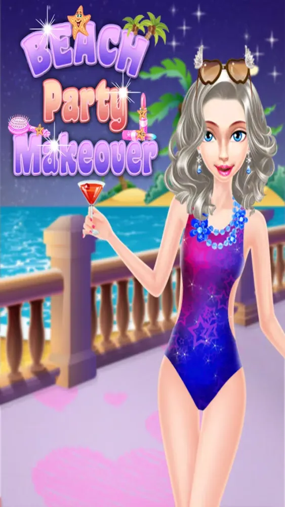 ภาพหน้าจอของ Beach Party Makeover Pro