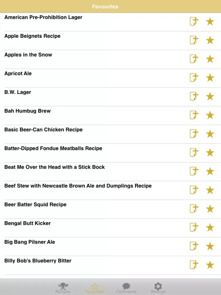 Ảnh chụp màn hình của Classic Beer Recipes iPad 