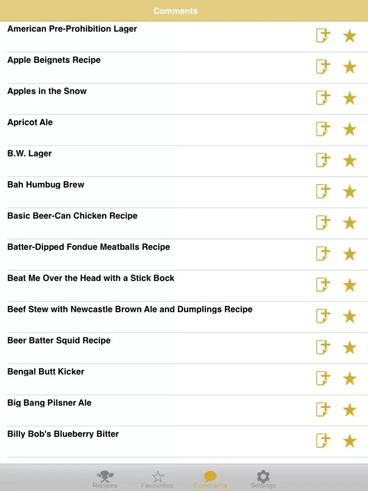 Ảnh chụp màn hình của Classic Beer Recipes iPad 