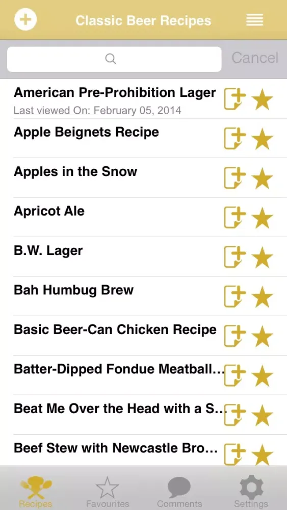 Ảnh chụp màn hình của Classic Beer Recipes
