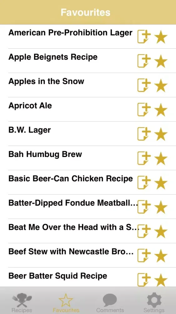 Ảnh chụp màn hình của Classic Beer Recipes