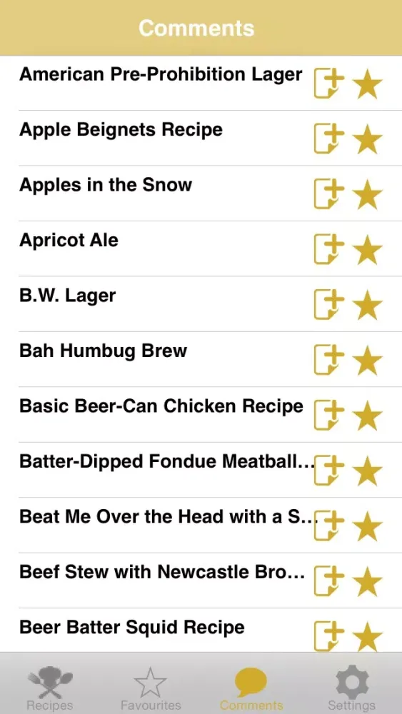 Ảnh chụp màn hình của Classic Beer Recipes
