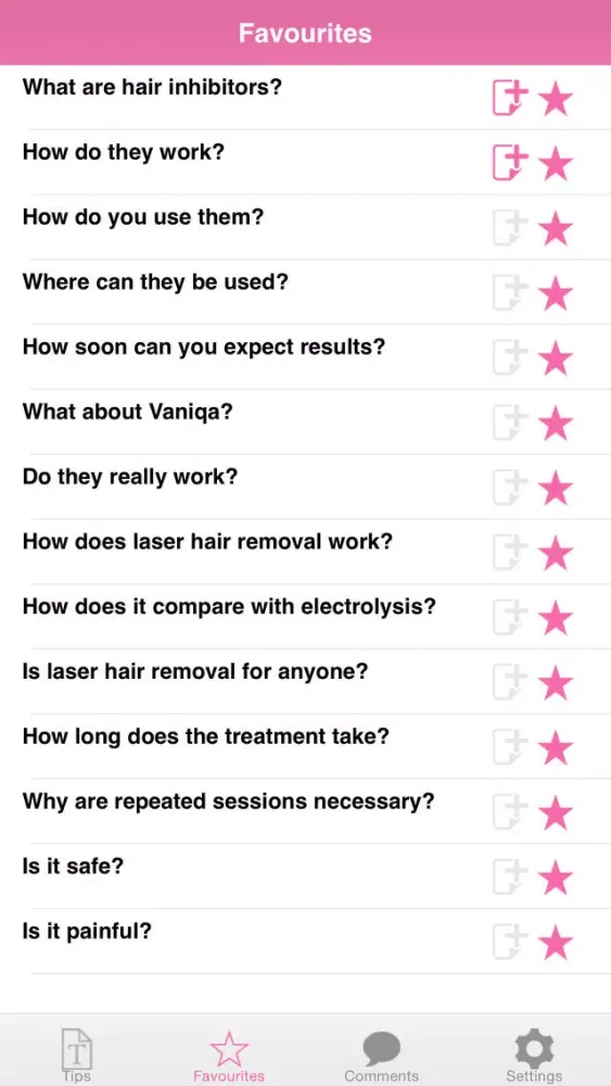 Zrzuty ekranu ** Body Hair Removal **