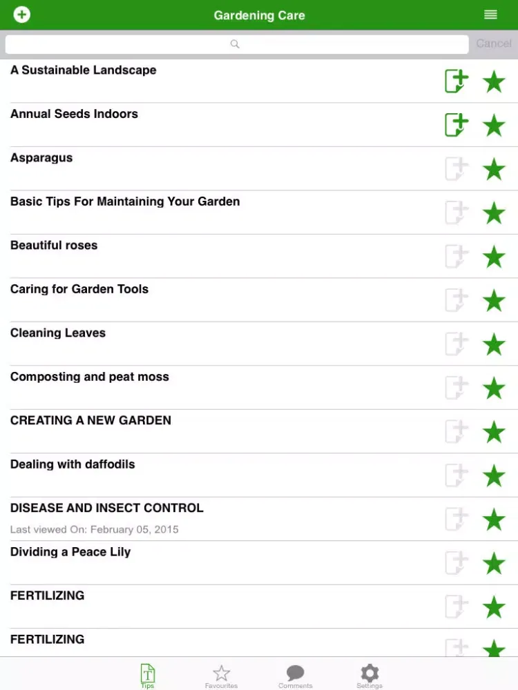 Gardening Care iPad  স্ক্রিনশট