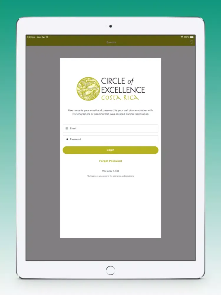 2018 COE - Costa Rica iPad  스크린샷