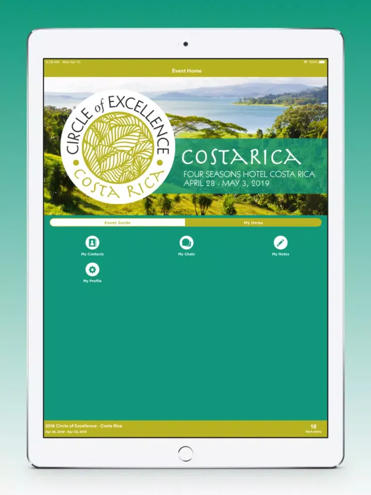 2018 COE - Costa Rica iPad  스크린샷