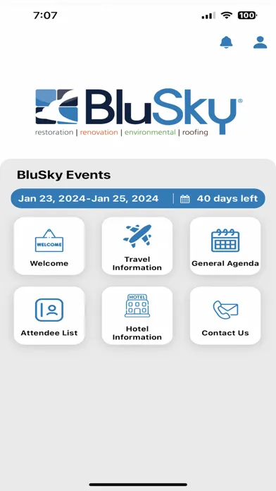 BluSky Events スクリーンショット