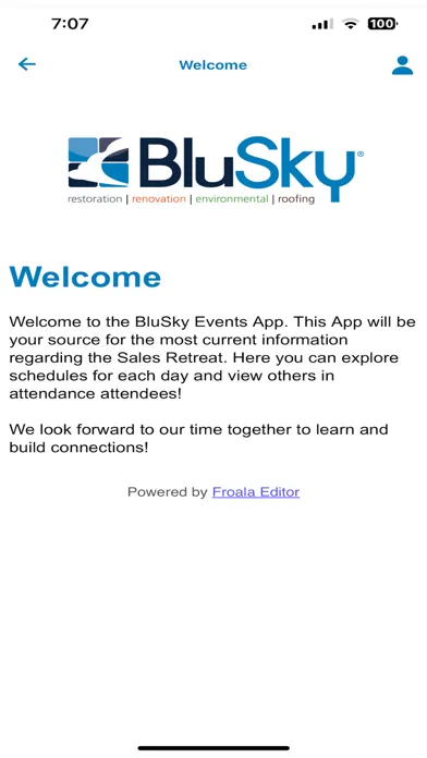 BluSky Events スクリーンショット