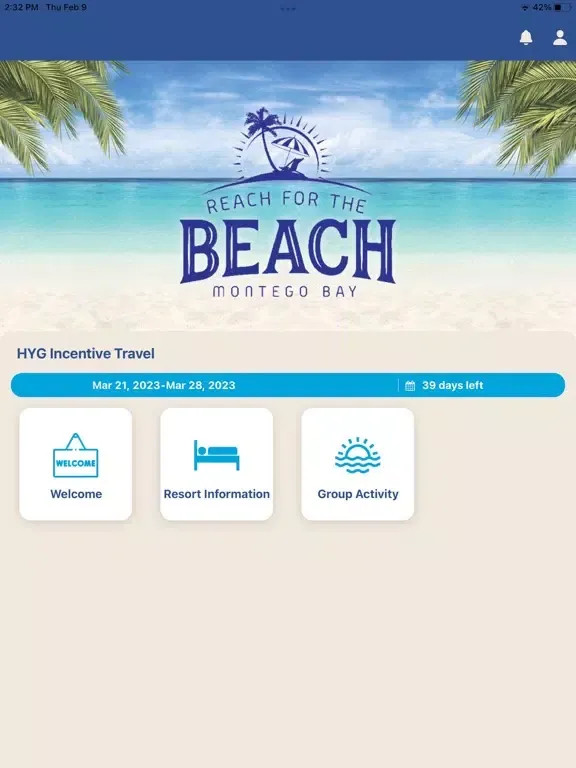 HYG Incentive Travel iPad  Screenshots