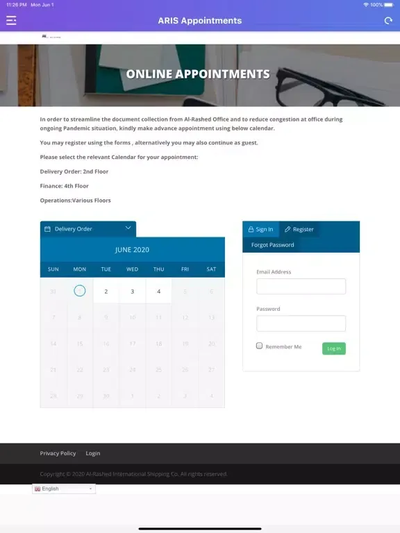 ARIS Appointments iPad 应用截图
