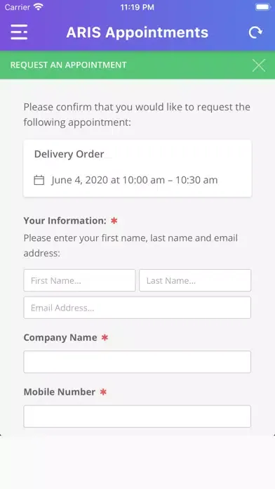 ARIS Appointments应用截图