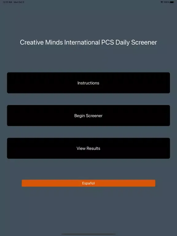 CMI Screener iPad  Ekran Görüntüleri