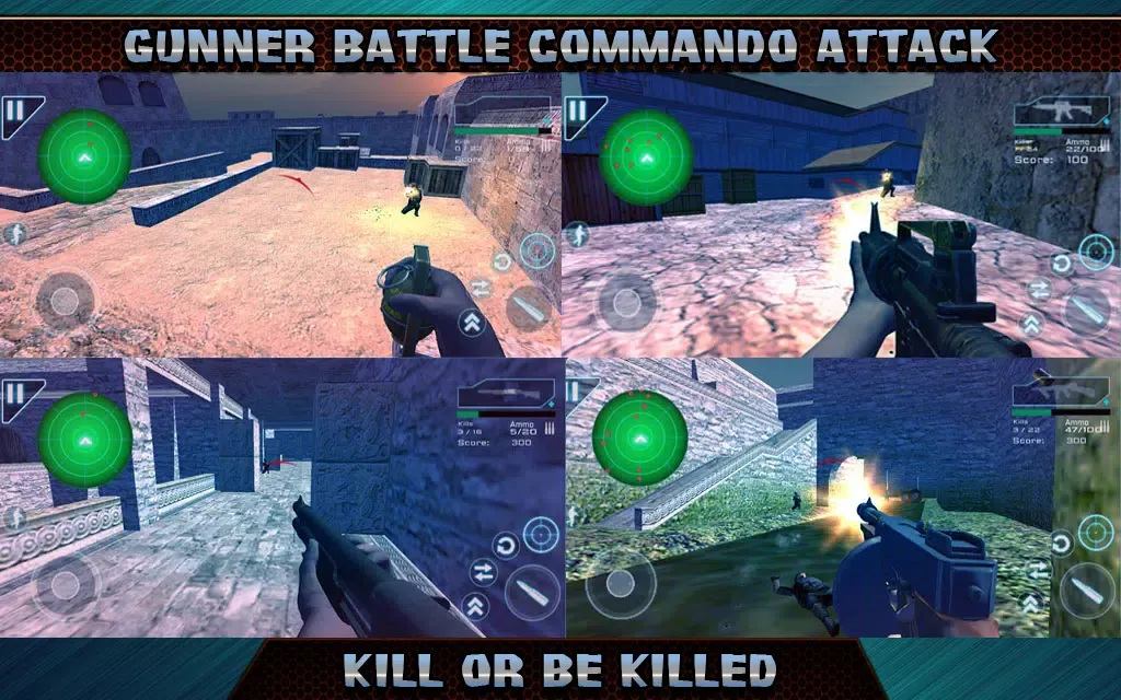 Tangkapan layar Gunner Battle Commando Attack