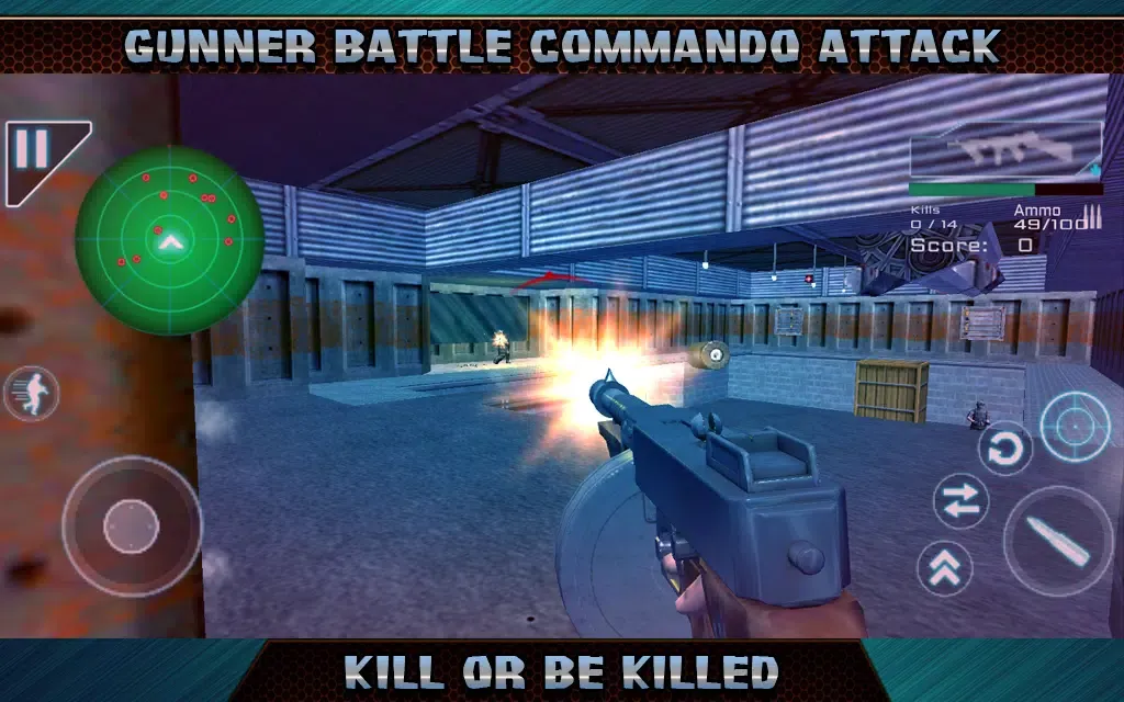Tangkapan layar Gunner Battle Commando Attack
