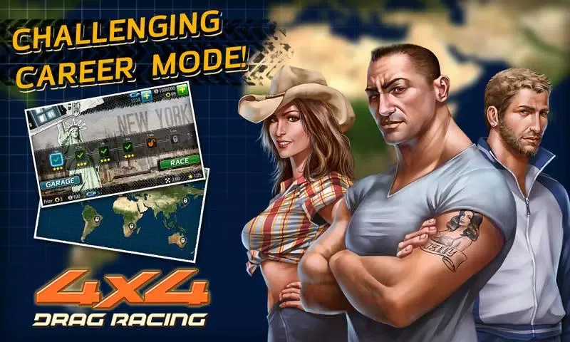 Capturas de tela do Drag Racing 4x4