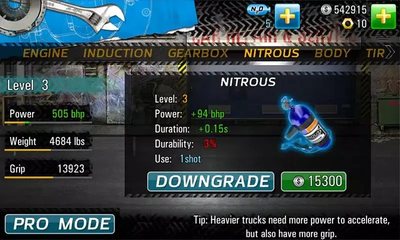 Capturas de tela do Drag Racing 4x4
