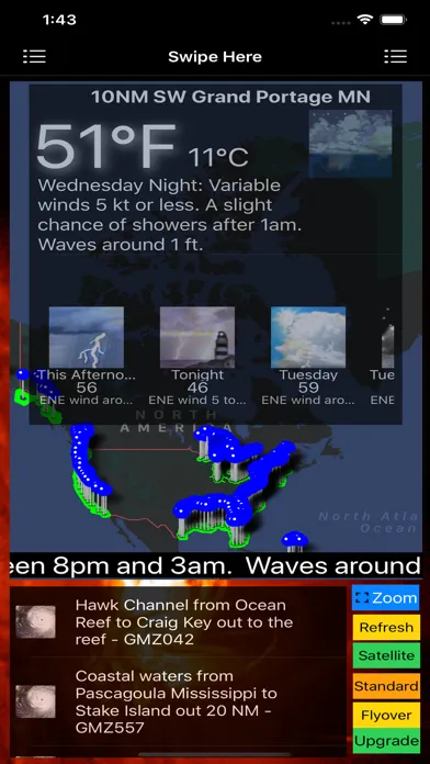 Capturas de pantalla de Instant Marine Forecast Lite