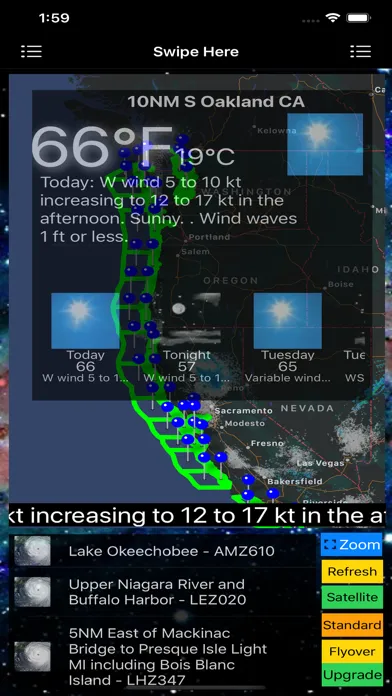 Capturas de pantalla de Instant Marine Forecast Lite