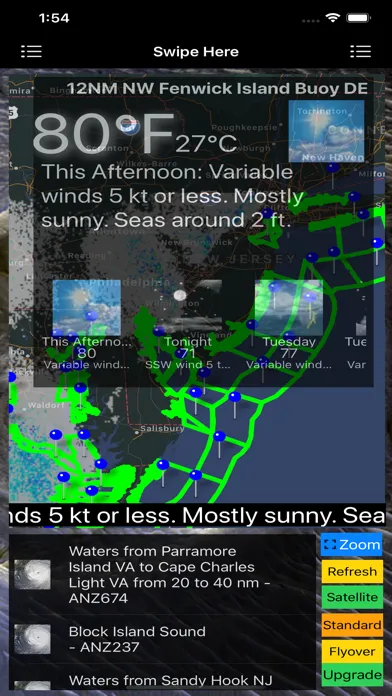 Capturas de pantalla de Instant Marine Forecast Lite