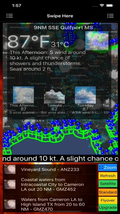 Capturas de pantalla de Instant Marine Forecast Lite