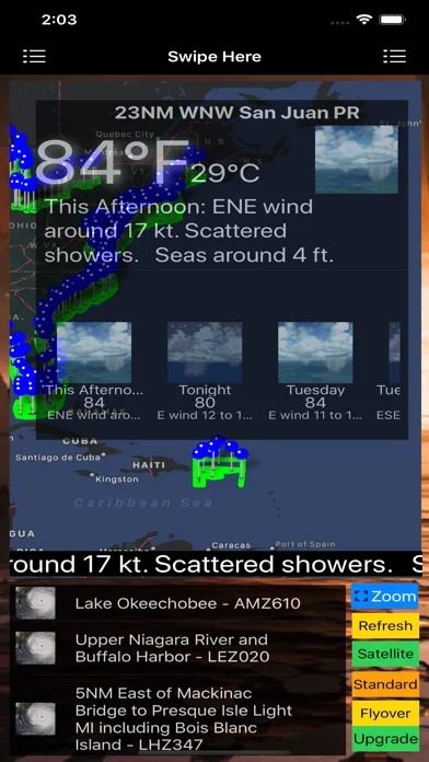 Capturas de pantalla de Instant Marine Forecast Lite
