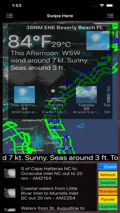 Capturas de pantalla de Instant Marine Forecast Lite