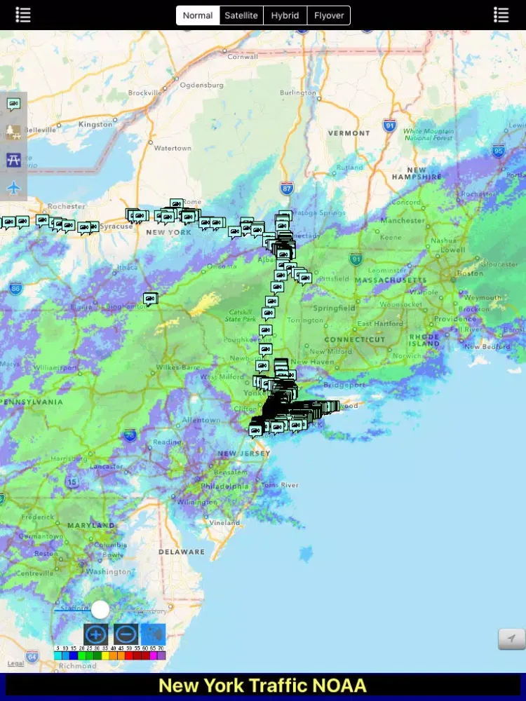 New York/NYC NOAA Radar with Traffic Cameras 3D Pro iPad  स्क्रीनशॉट