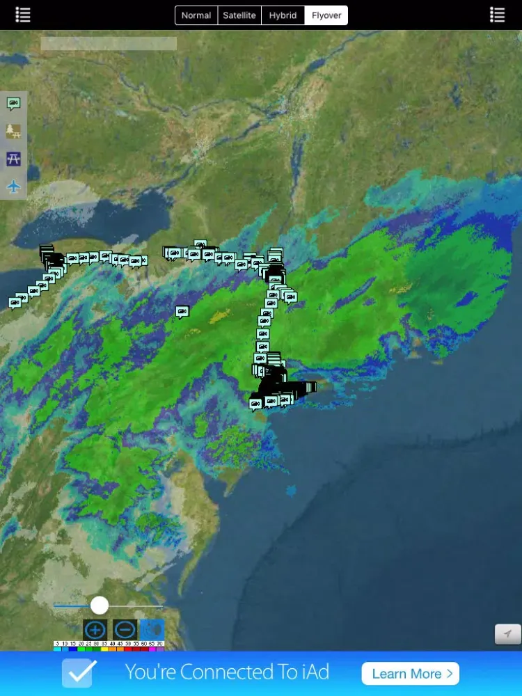 New York/NYC NOAA Radar with Traffic Cameras 3D Pro iPad  स्क्रीनशॉट