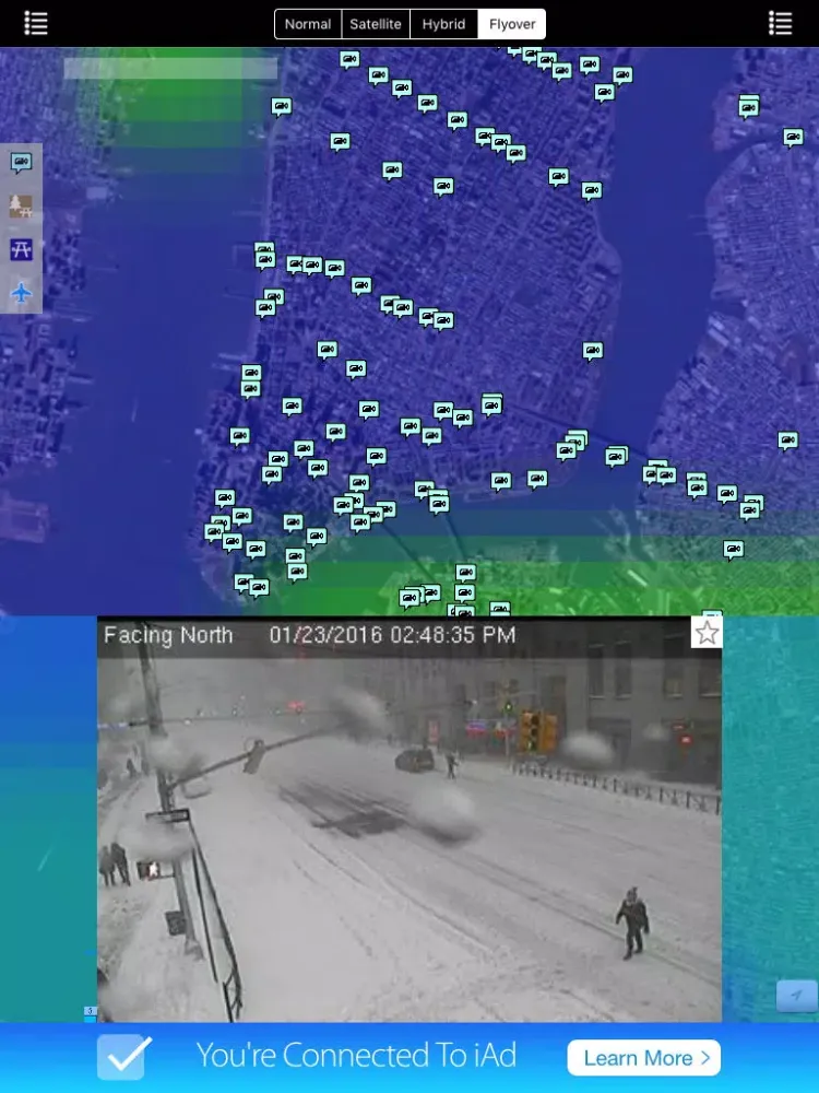 New York/NYC NOAA Radar with Traffic Cameras 3D Pro iPad  स्क्रीनशॉट