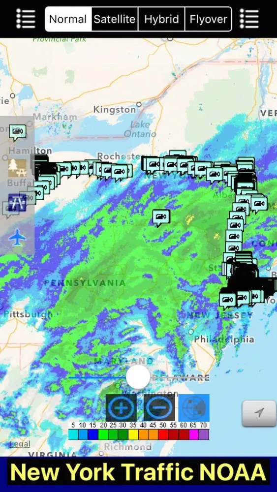 New York/NYC NOAA Radar with Traffic Cameras 3D Pro स्क्रीनशॉट