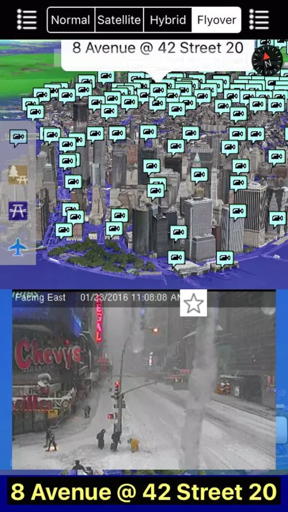 New York/NYC NOAA Radar with Traffic Cameras 3D Pro स्क्रीनशॉट