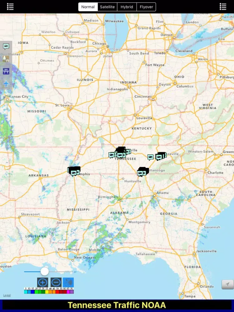 Screenshot di Tennessee NOAA Radar with Traffic Cameras 3D Pro iPad 