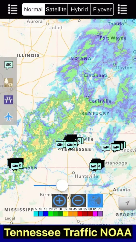 Screenshot di Tennessee NOAA Radar with Traffic Cameras 3D Pro